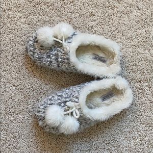 Grey slippers